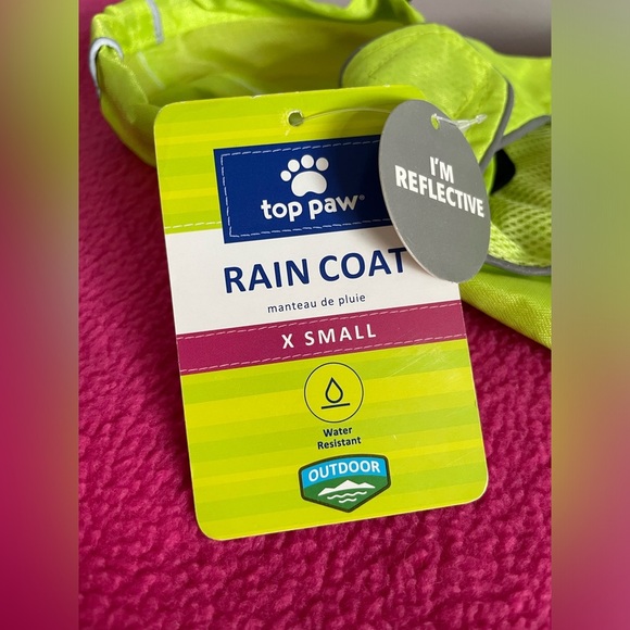 Top Paw Reflective Dog Rain Coat - Picture 3 of 3